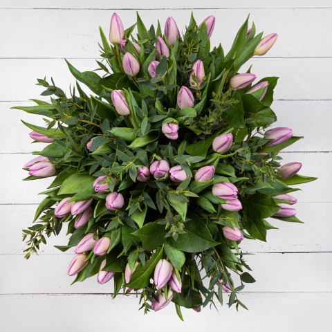 The Lilac Tulip Bouquet