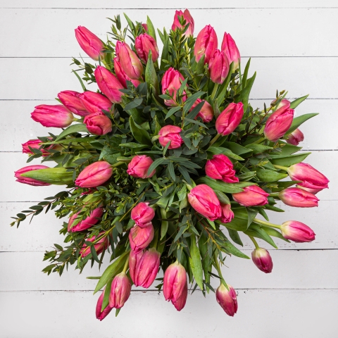 The Pink Tulip Bouquet